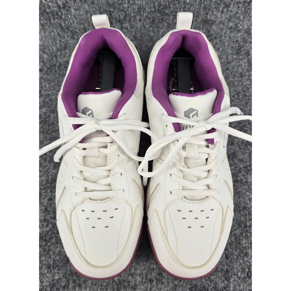 FitVille Amadeus Tennis Pickleball Shoes Women's 11 White Purple Athletic Clean - Picture 3 of 8